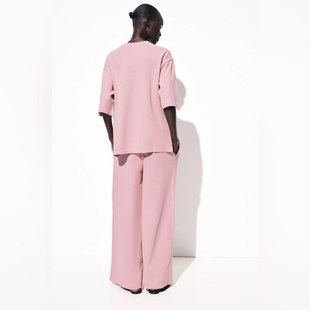 Zara Co-Ord Set Washed Effect Pants And Top - Picture 8 of 13